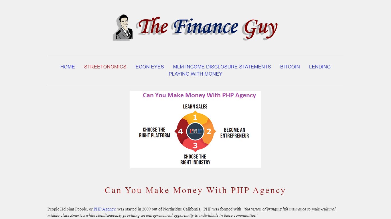 Can You Make Money With PHP Agency — The Finance Guy